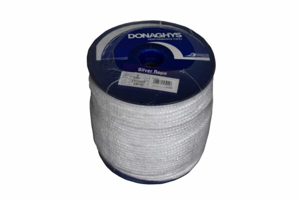 laid polythene silver rope 8mm