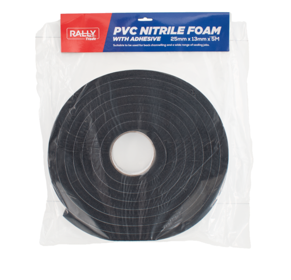 FOAMNA2505 PVC Nitrile Foam Adhesive - 25mm x 13mm x 5M