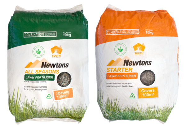 Newtons Fertiliser - All Seasons and starter Lawn