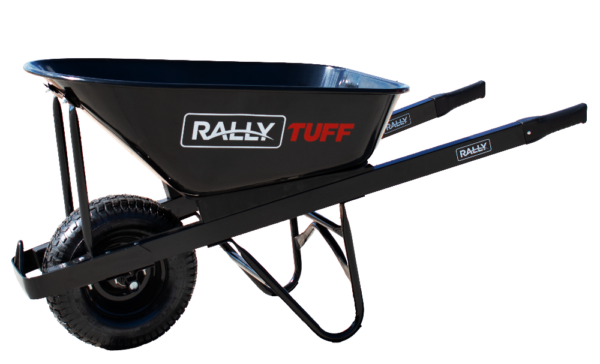 WB800HDWIDESOL Wheelbarrow - 105 Litre (8 cft) Black Metal, Solid Wide Wheel (TUFF)