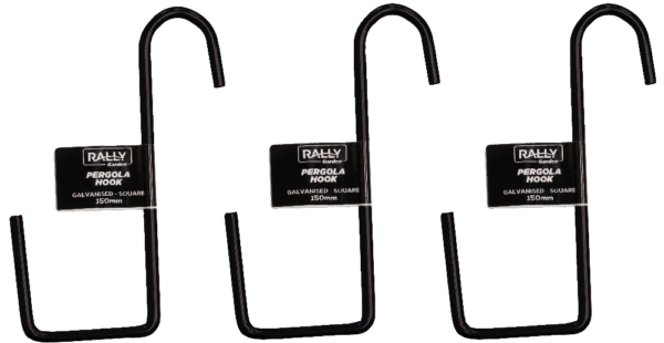 GSORHKB150SQ pergola hook square, _black_ 150mm - Group